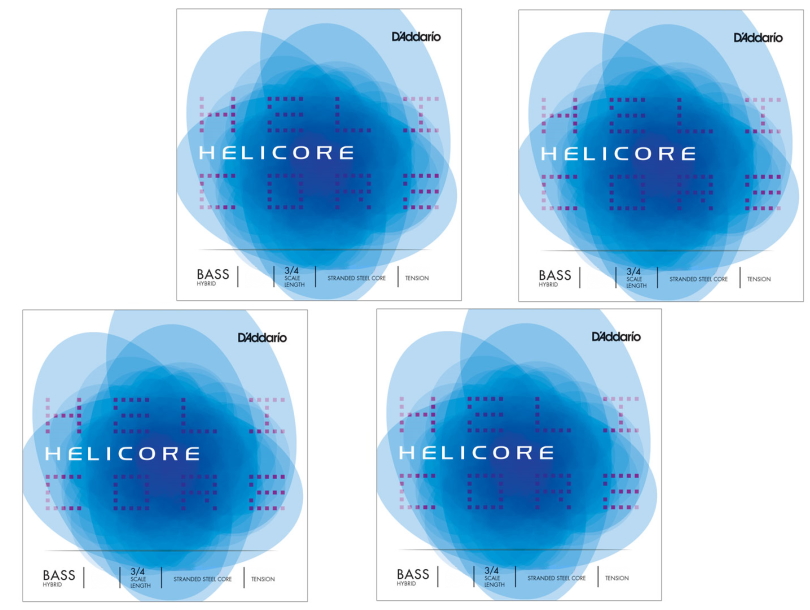 Helicore Kontrabasssaiten Satz light