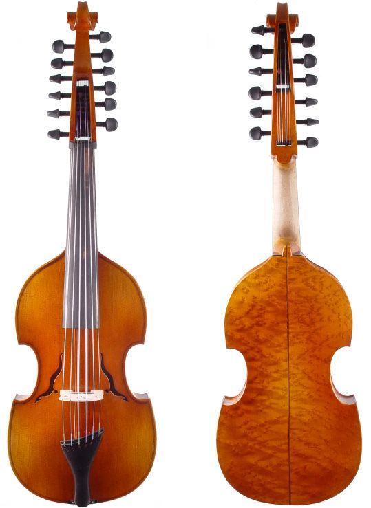 Viola d'Amore 6-saitig von Walter Mahr von 2014 mit Koffer