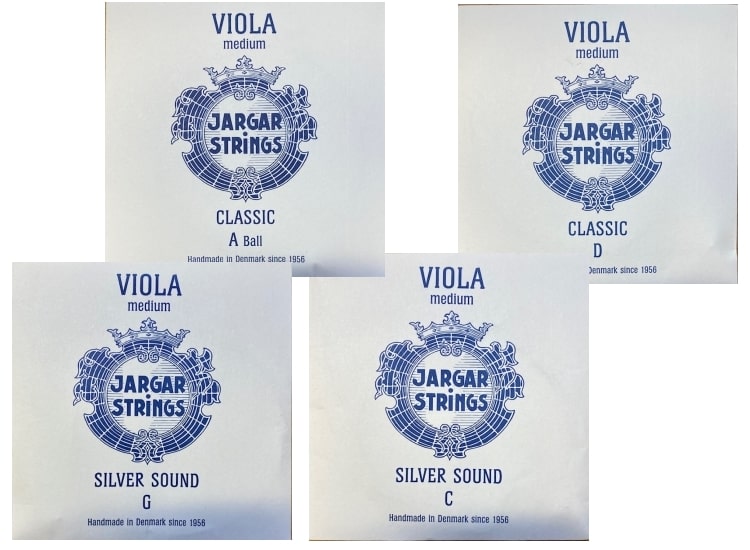 Jargar Viola Kombi Satz A-D medium G-C Silber